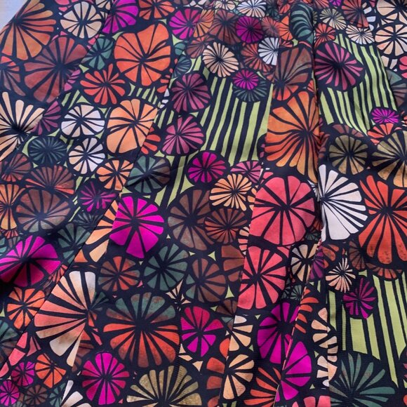 Spense Floral A-Line Skirt – Retro Multicolor Print – Size Large - Picture 2 of 7